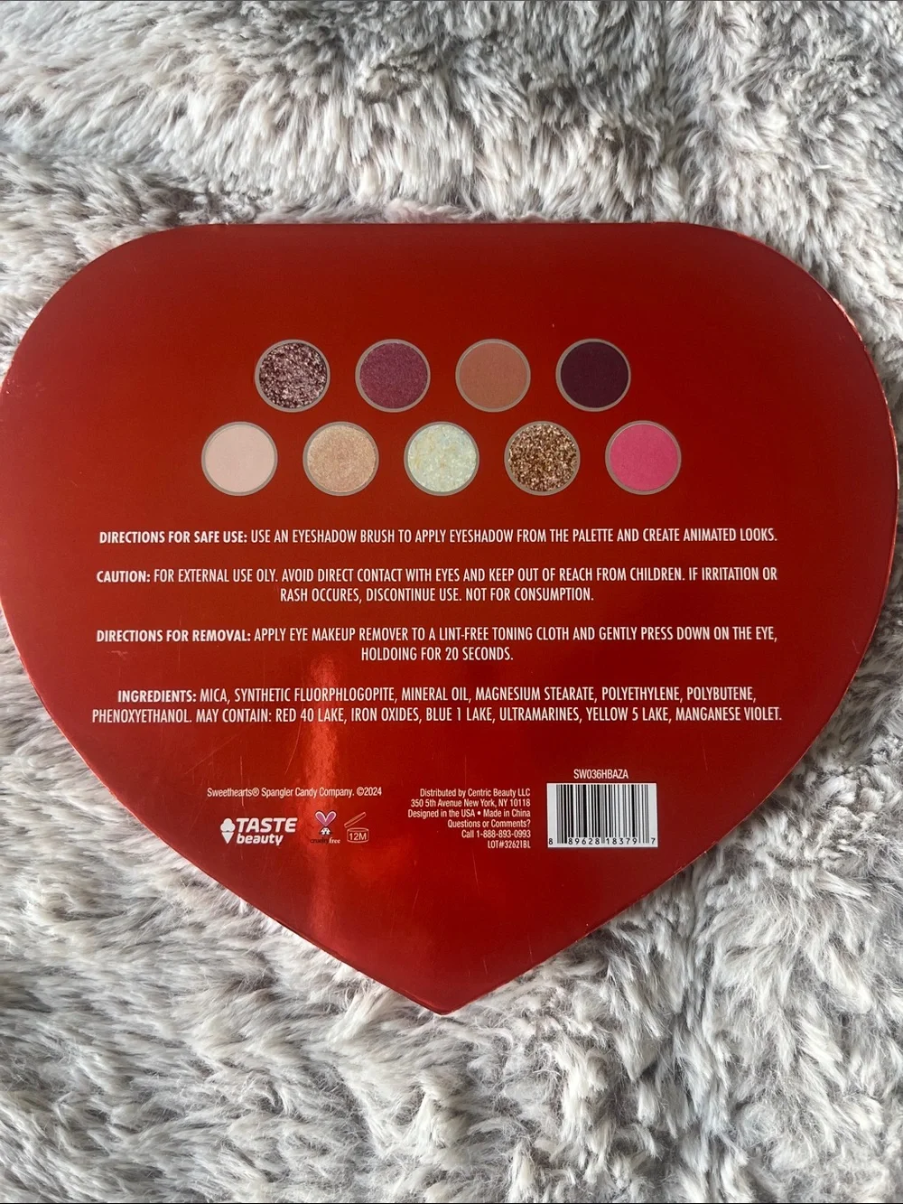 Sweethearts eyeshadow palette